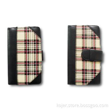 Wallet-shaped Case for Samsung P1000/Dell Mini 5, Made of Leather Material, Unique Design